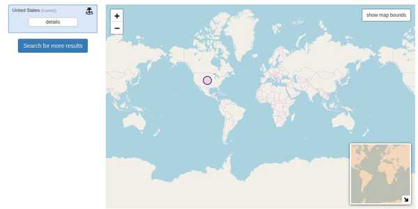 Nominatim structured country search